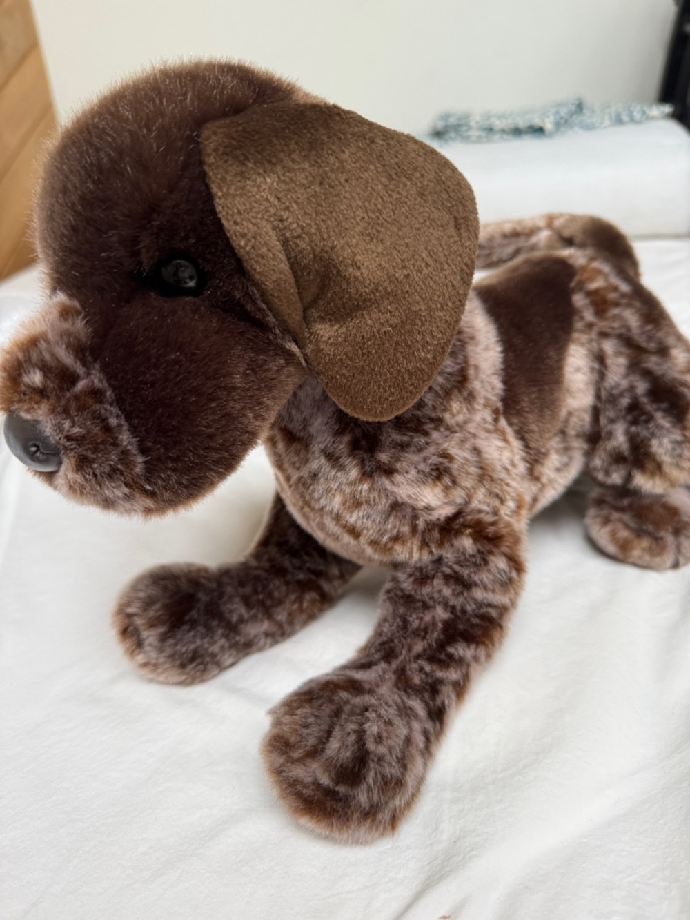 Brown Plush Puppy Dog Toy - Soft Cuddly Pet Companion